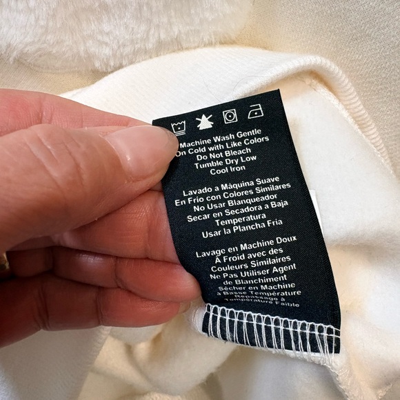 Brand new. No tags. UGG Rey Off-White Faux Fur Hoodie - Picture 5 of 5